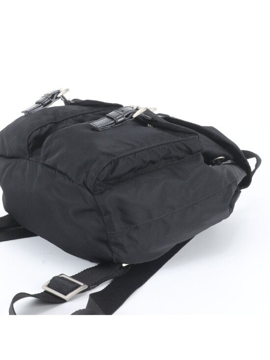 Prada Tessuto Nylon Triangle Logo Leather Backpack main image 11